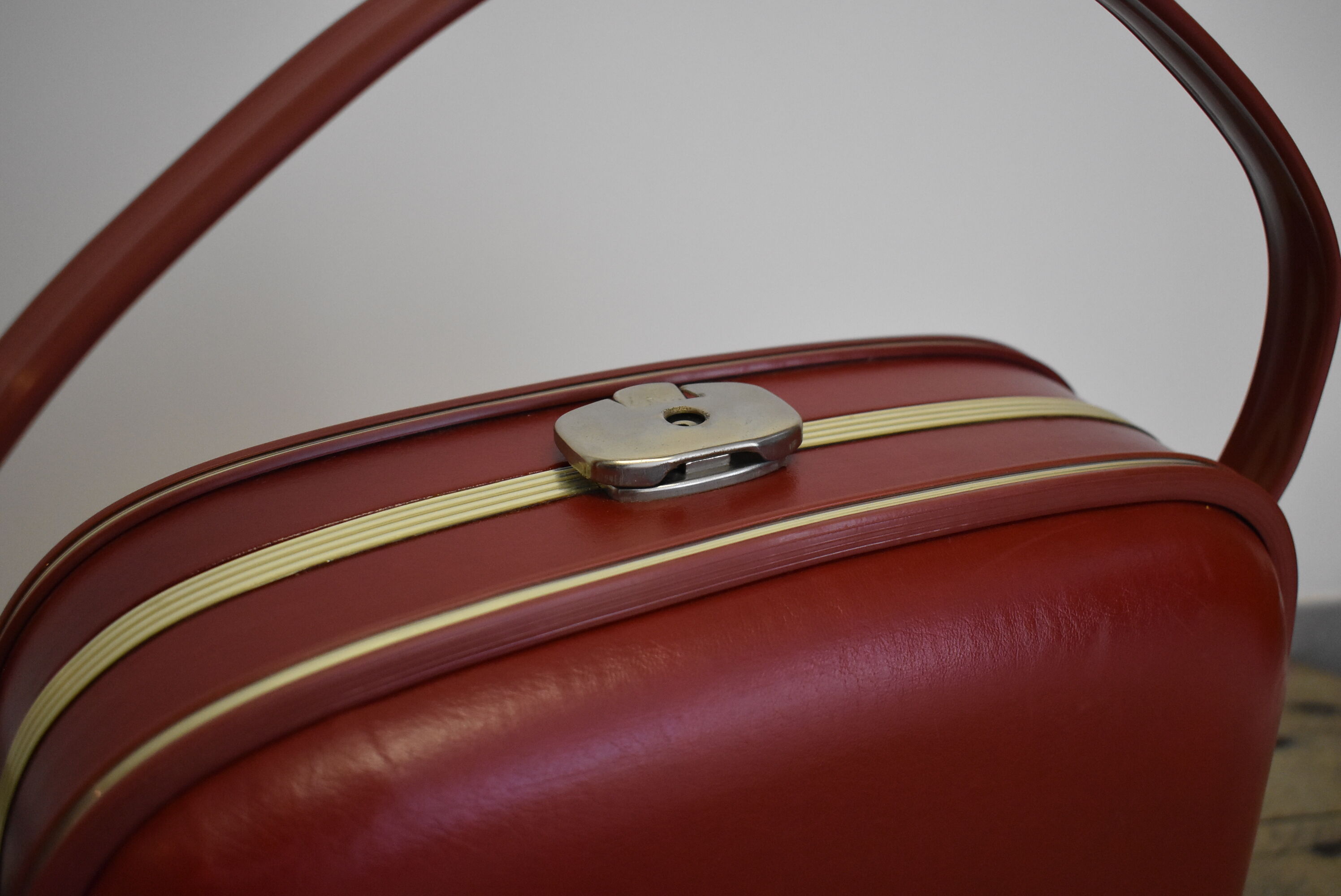 Vintage red suitcase