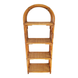Rattan bookcase shelf