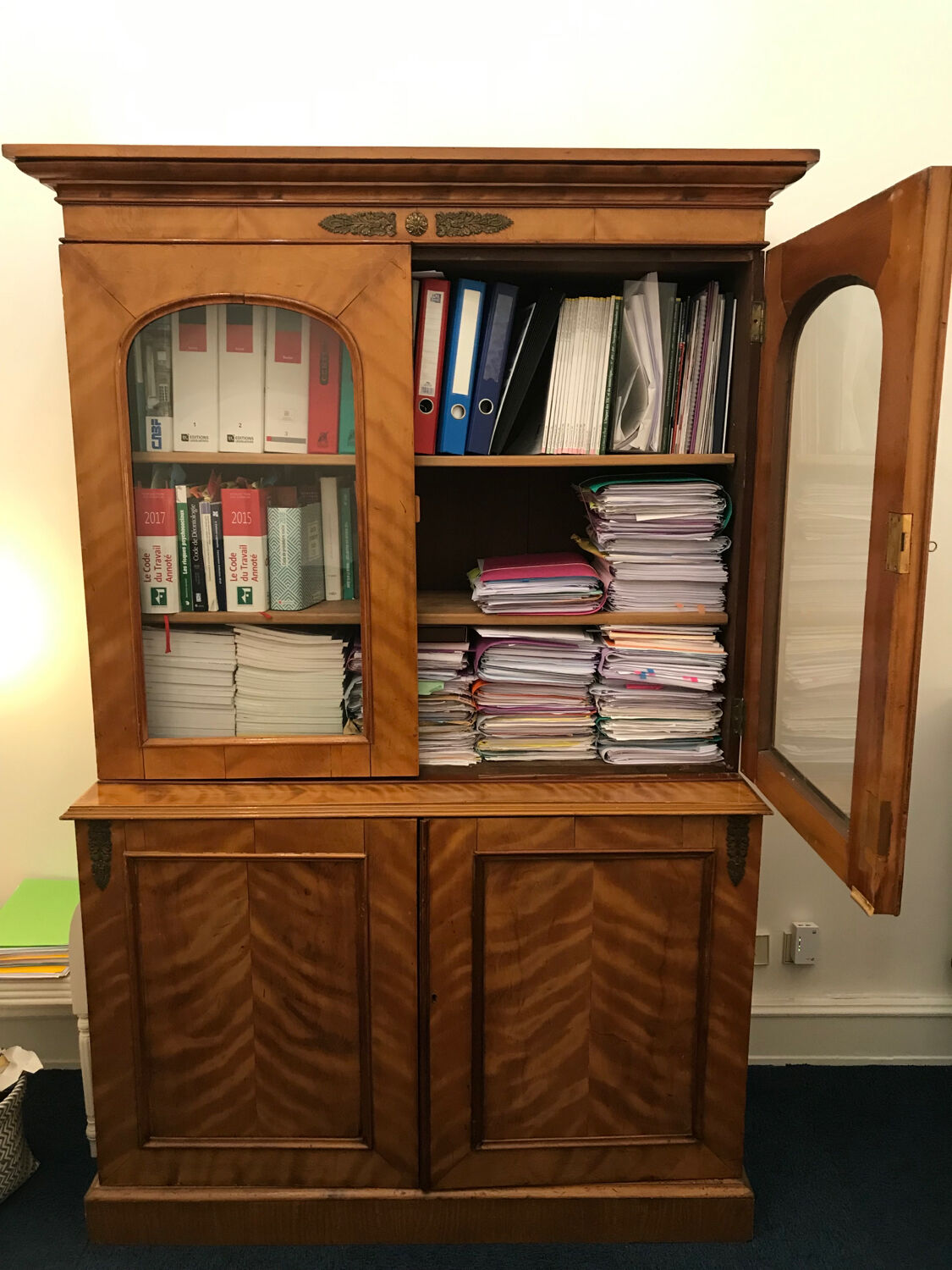 Glass dresser/double sideboard