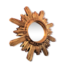 Sun mirror gilded wood with gold leaf, 42 cm