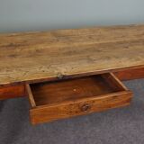 French farmhouse oak dining table circa 1880