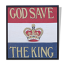 God save the king - framed british coronation flag, king george vi