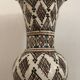Vintage safi glazed ceramic vase with collar