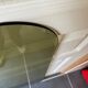 Table basse double plateau verre chrome style Bauhaus vintage 1970