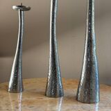 Cast aluminum candle holders