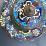 Bronze inkwell, cloisonné enamels, Napoleon III era