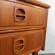 Danish beside tables in teck 2 drawers, scandinavian 1960