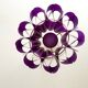 Purple Mid Century Modern lamp from 1970s