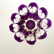 Purple Mid Century Modern lamp from 1970s