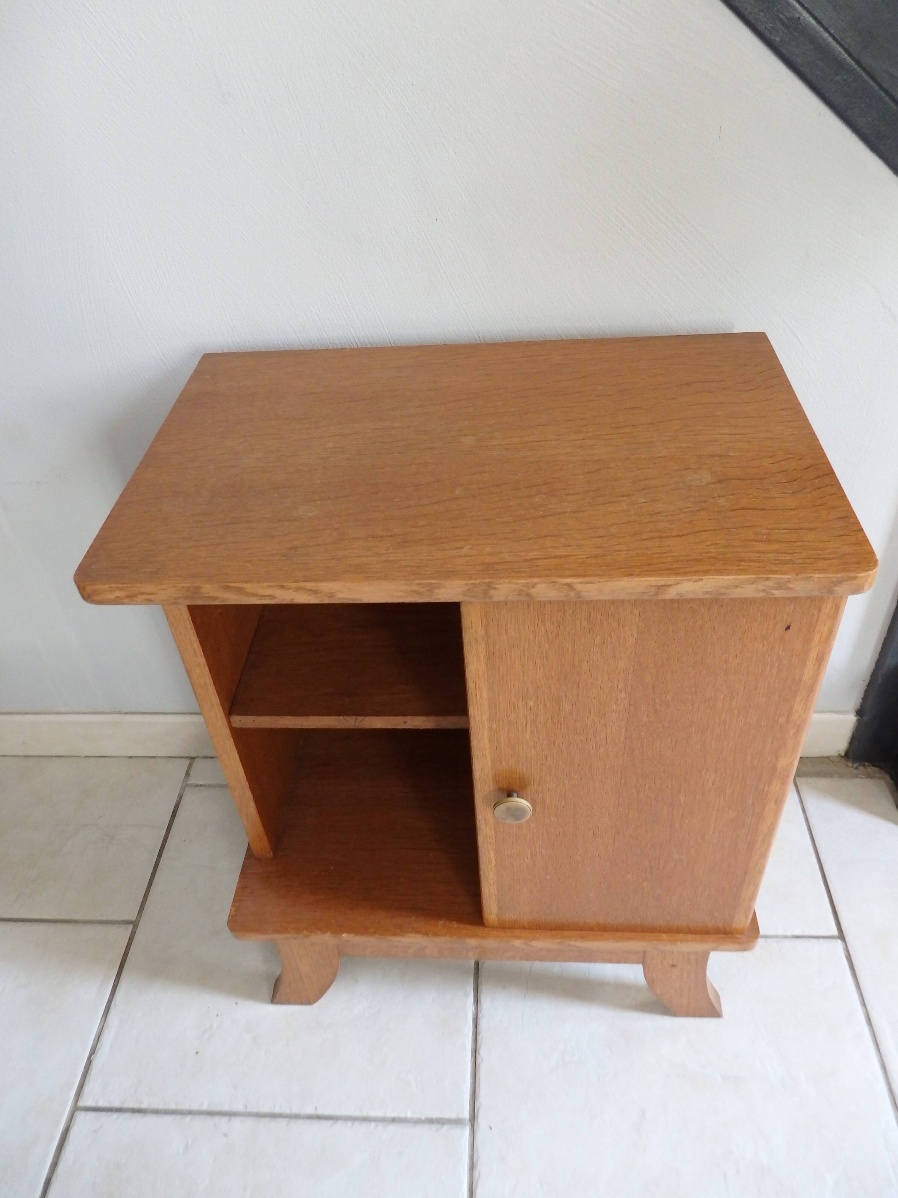 Vintage bedside table year 50 60 Scandinavian