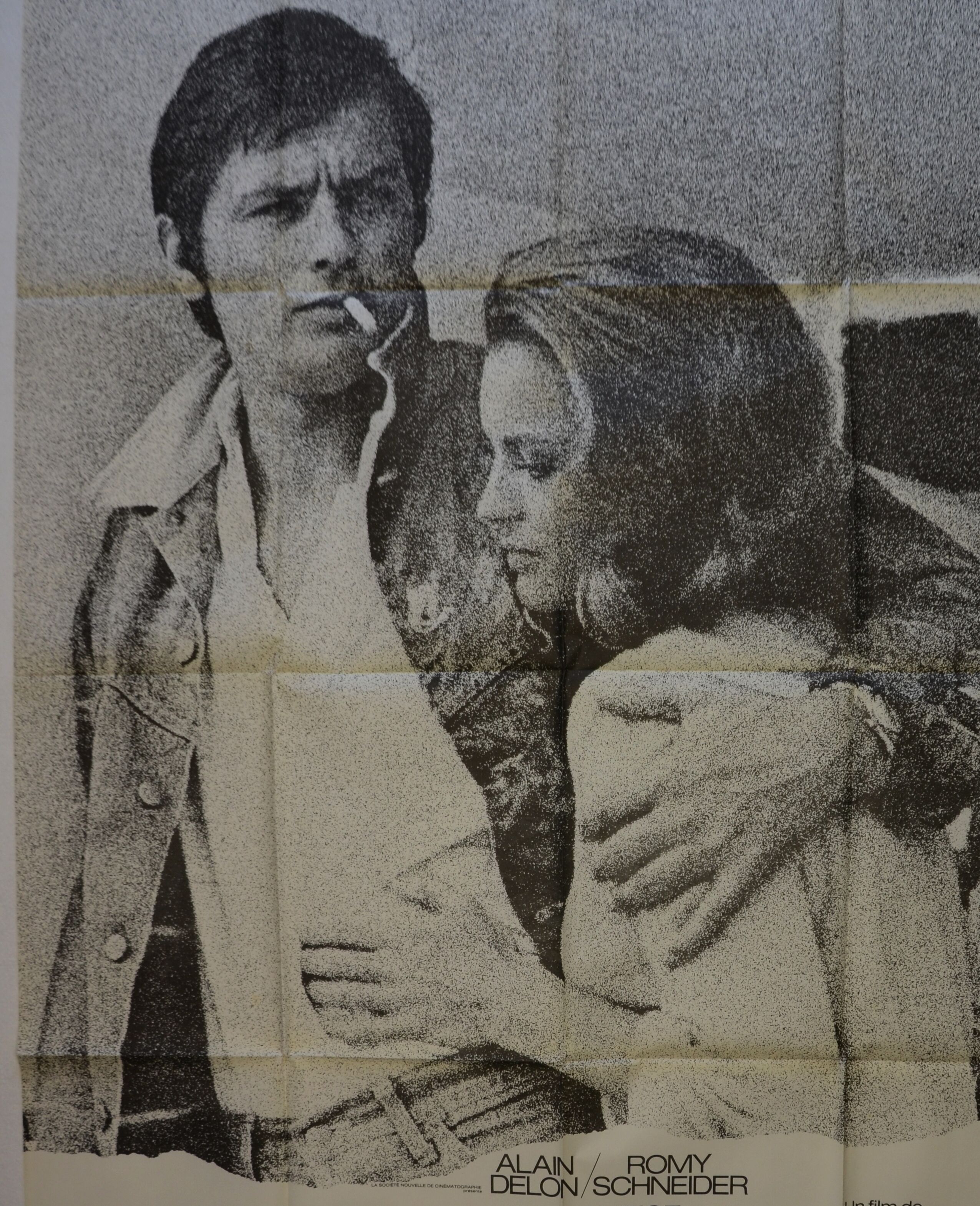 Original film poster "La Piscine" 1969 Alain Delon, Romy Schneider,Birkin...