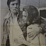 Original film poster "La Piscine" 1969 Alain Delon, Romy Schneider,Birkin...