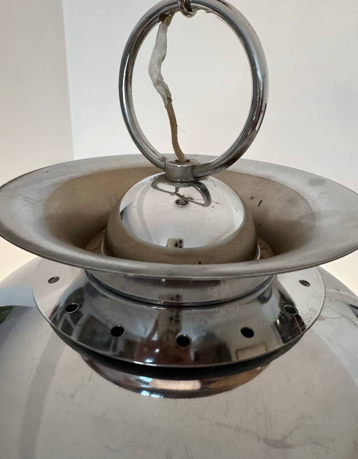 Space Age chrome design chandelier from the 70s