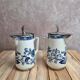 Pair of antique milk jugs Boch Frères Keramis – Saxe model