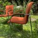 Paire de fauteuils année 70 métal chromé