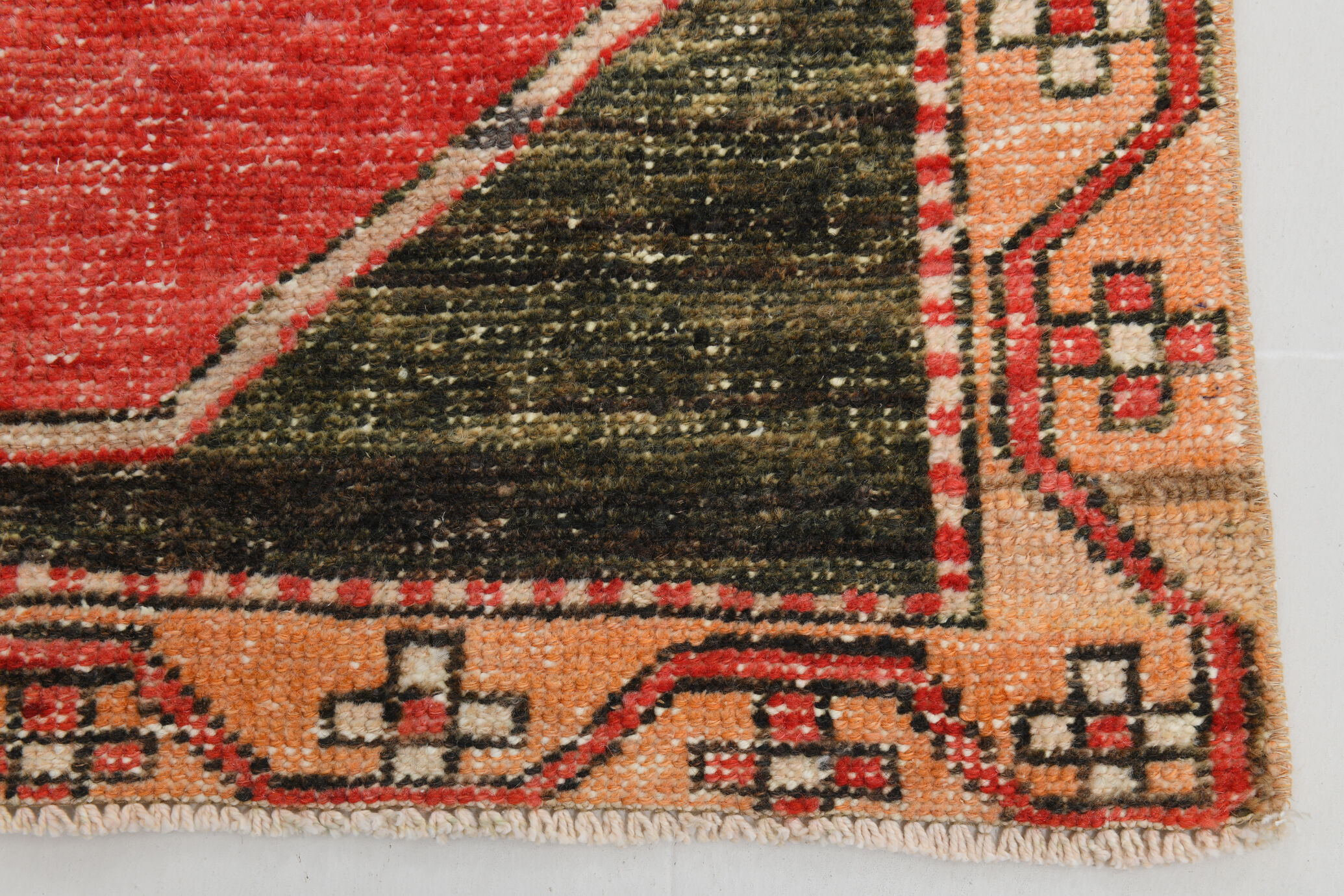 3x10 oriental geometric vintage runner rug,102x323cm