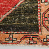 3x10 oriental geometric vintage runner rug,102x323cm