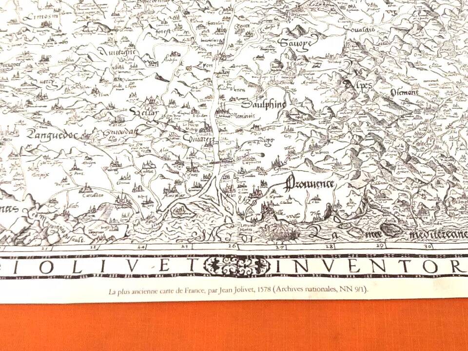 Poster / Map New description of Gaul Jean de Bonnot Paris