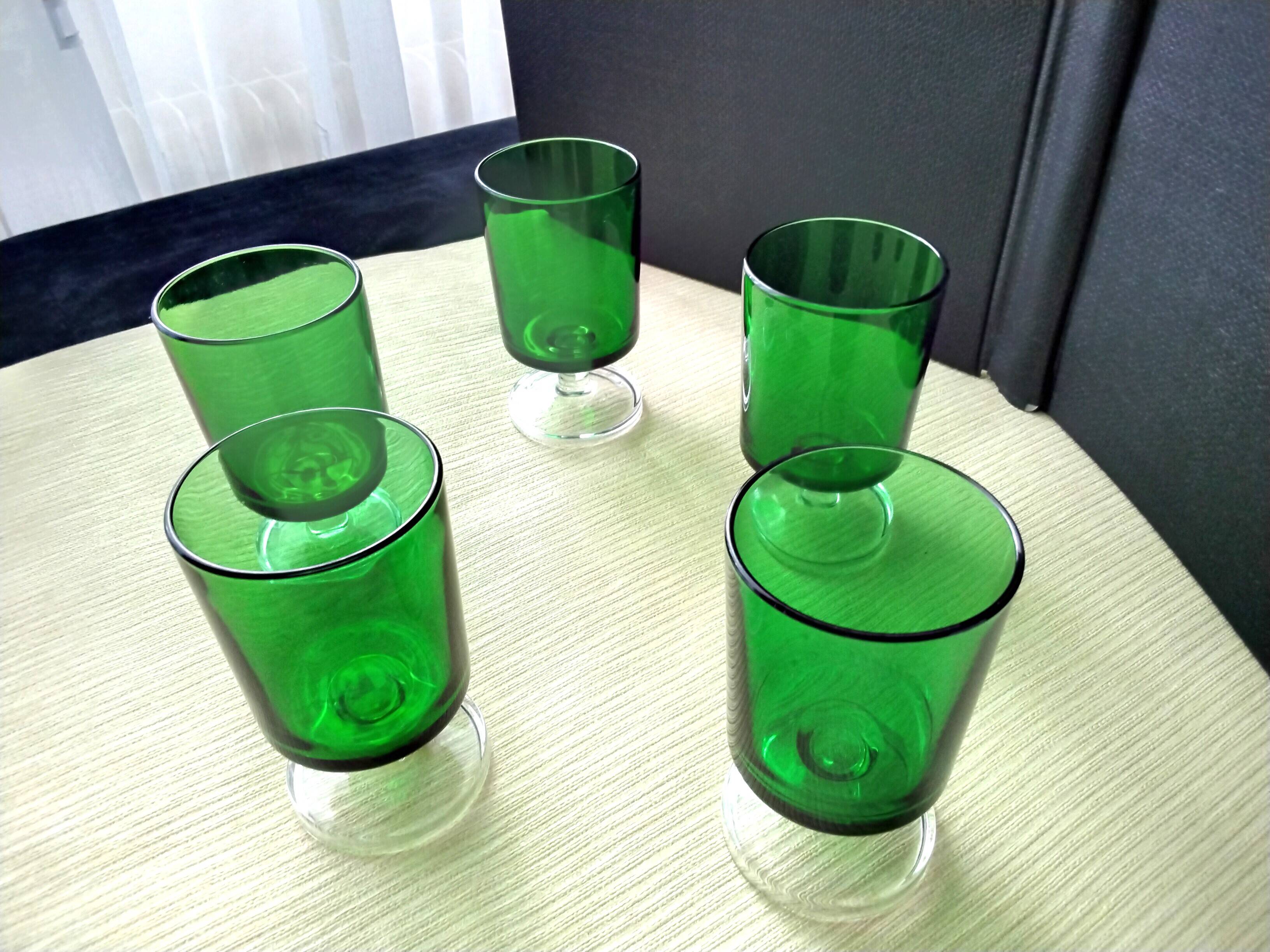 5 Vintage Luminarc Cavalier Model Wine Glasses