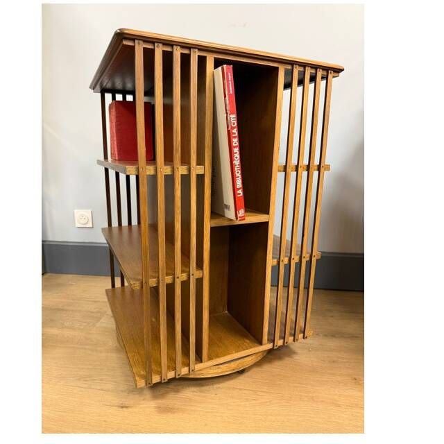 Bibliothèque tournante des années 70