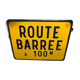 Old sign road on Rue Barrée deco loft workshop indus enamelled plate