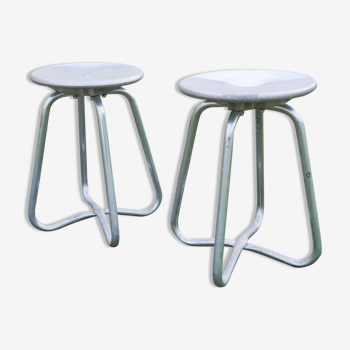 Pair of industrial stools