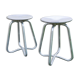 Paire de tabourets industriels