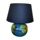 Art Deco painted ceramic globe lamp
