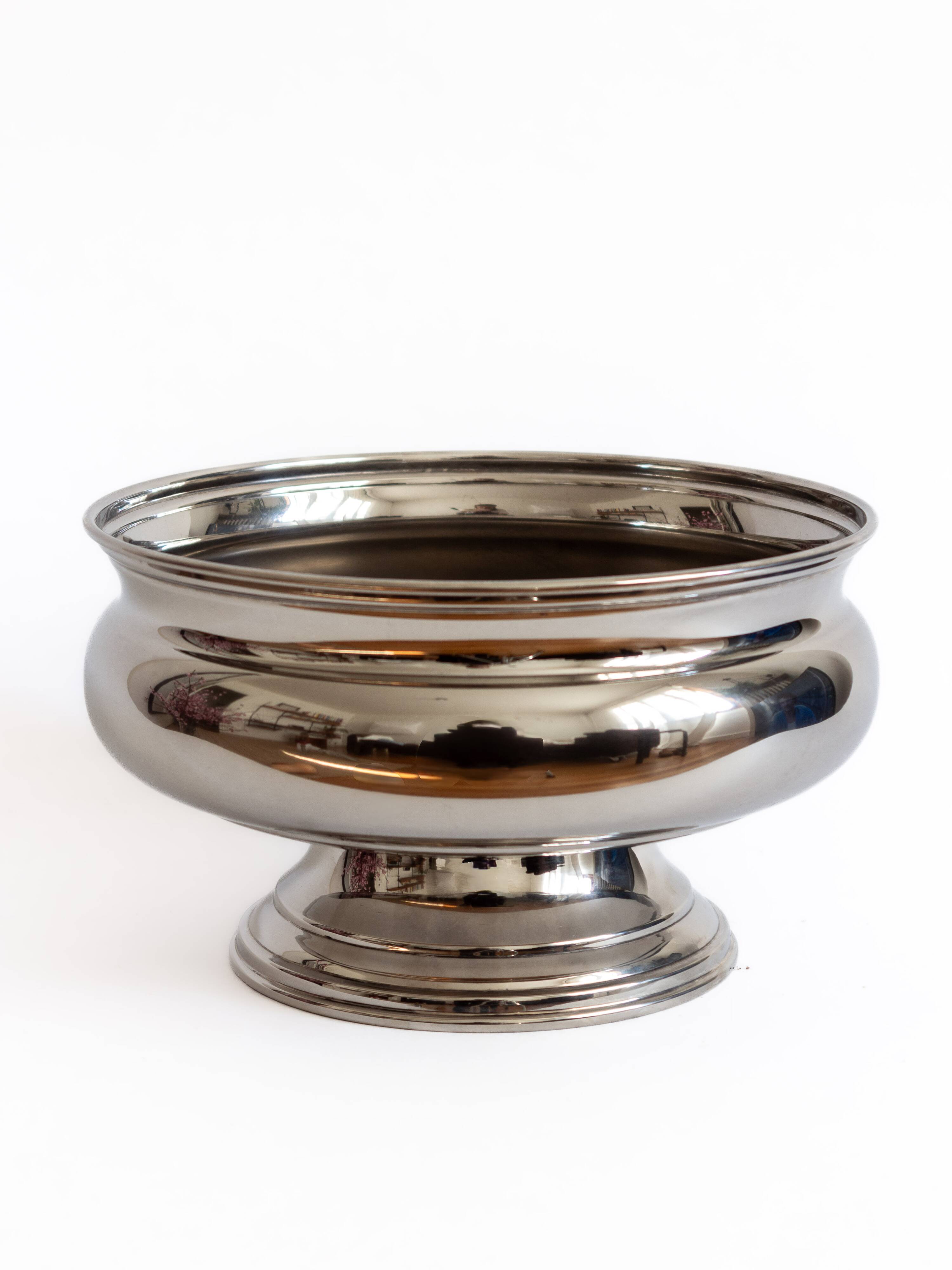 Vintage silver-plated champagne bowl – Italy, 1960s