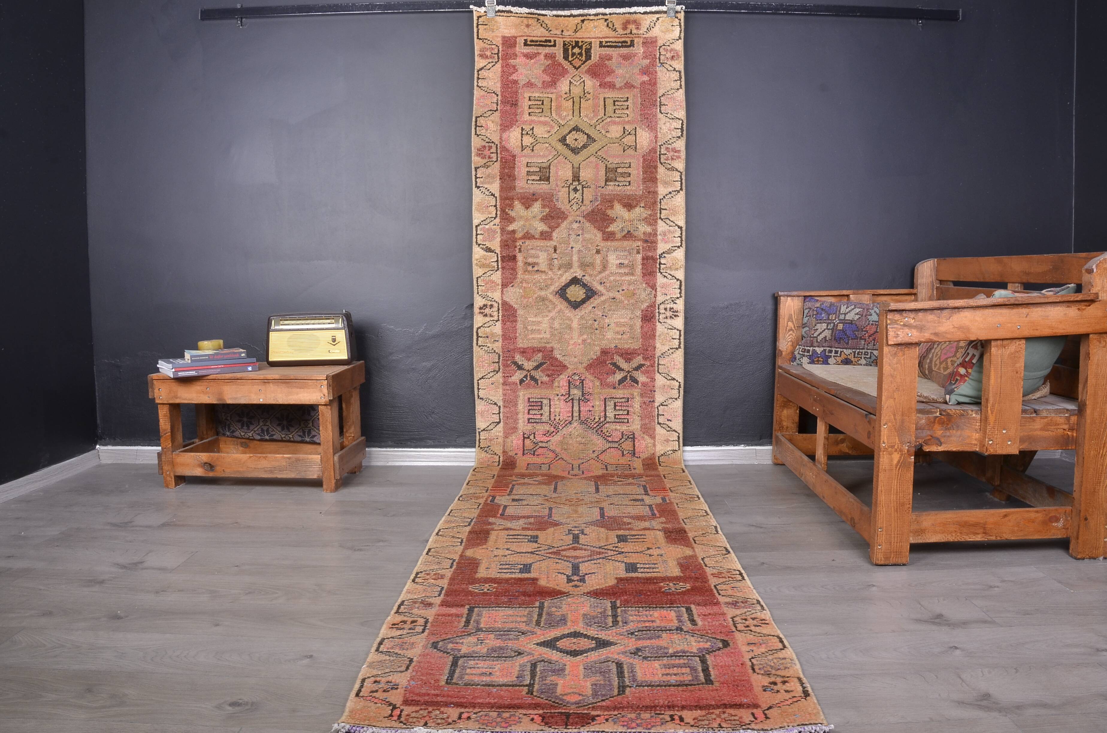Vintage Hallway Tribal Carpet sku 1873
