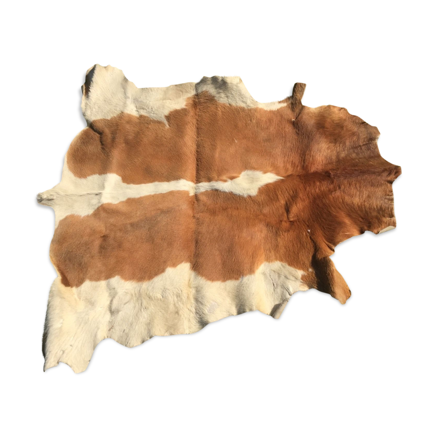 Old cowhide 135 x133 cm