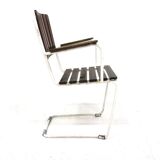 Set of 4 teak garden chairs, Sweden, 1960