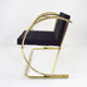 Waiting bench cord upholstery 1960