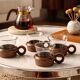 4 tasses Schott Mainz Jeanner teck & verre design 60s