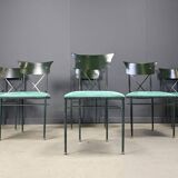 Vintage dining chairs by Belgo chrom, set of 6 - 1970s