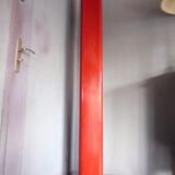 Gianfranco Frattini red laqué metal lamppost,  Relco editor