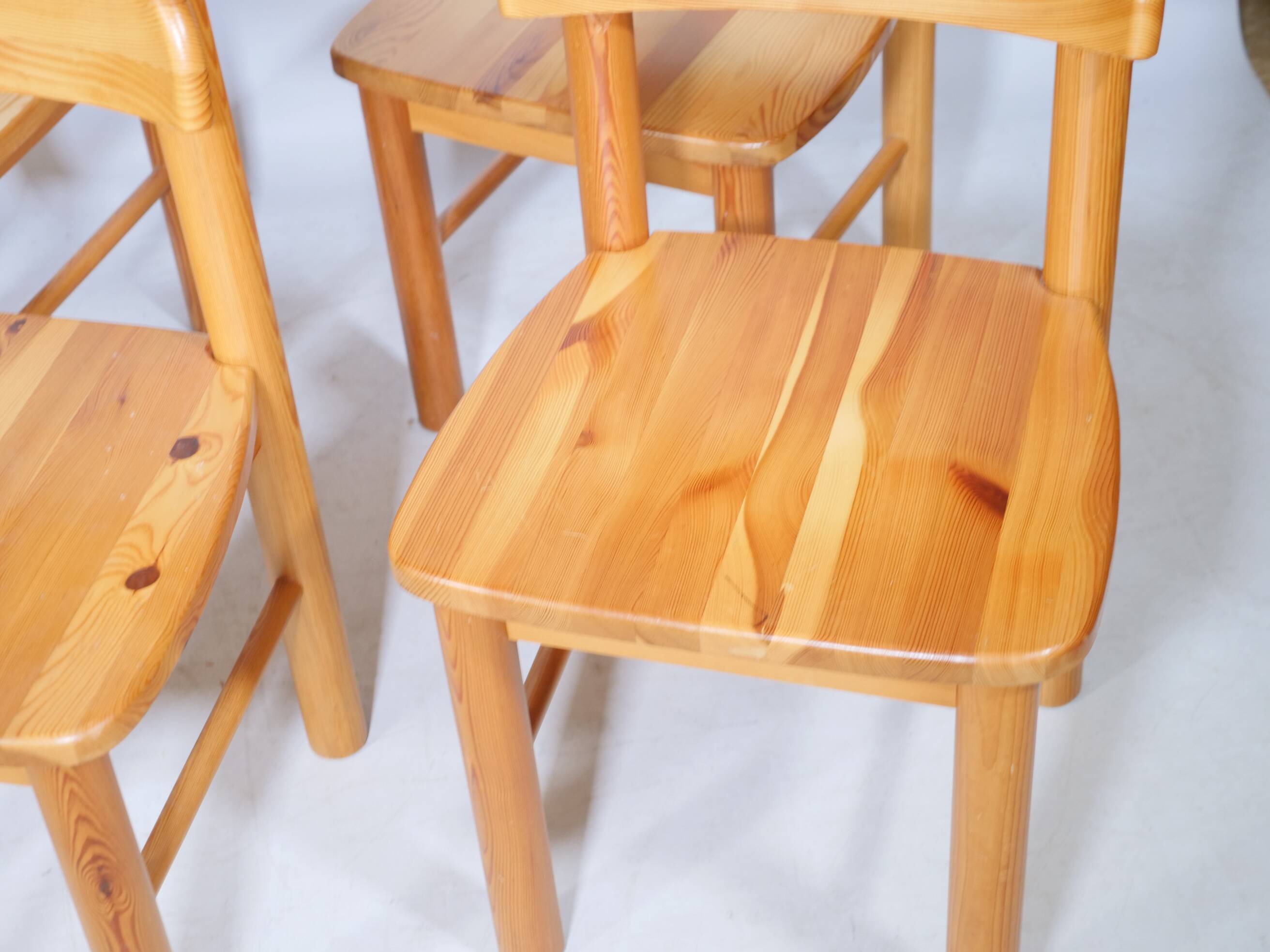 Rainer Daumiller Dining Chairs Pine Wood 1970s