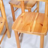 Rainer Daumiller Dining Chairs Pine Wood 1970s
