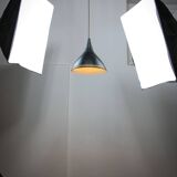 Vintage Italian Black Metal Pendant Lamp