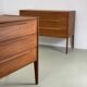 2x Kai Kristiansen teak chest of drawers for Aksel Kjersgaard