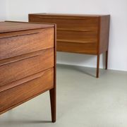 2x Kai Kristiansen teak chest of drawers for Aksel Kjersgaard