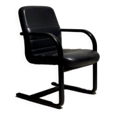 Fauteuil vintage cuir noir