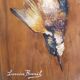 Still Life with a Bird by Louise Baril XIXth Bordeaux painter