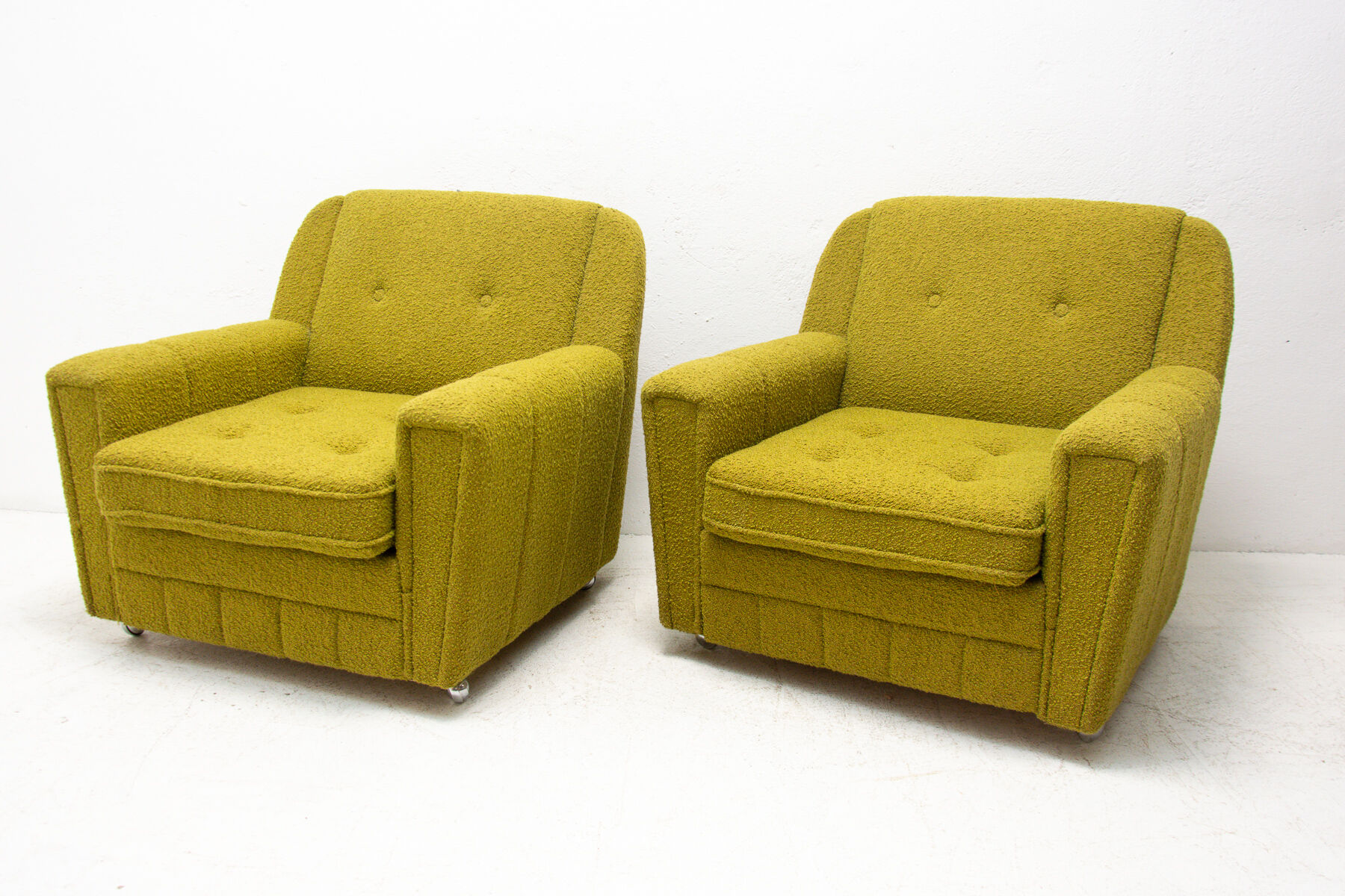 Eastern bloc vintage living room set, Czechoslovakia, 1970