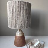 Lamp with sandstone foot