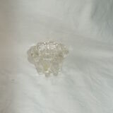 Bougeoir forme en “fleurs” en verre cristal