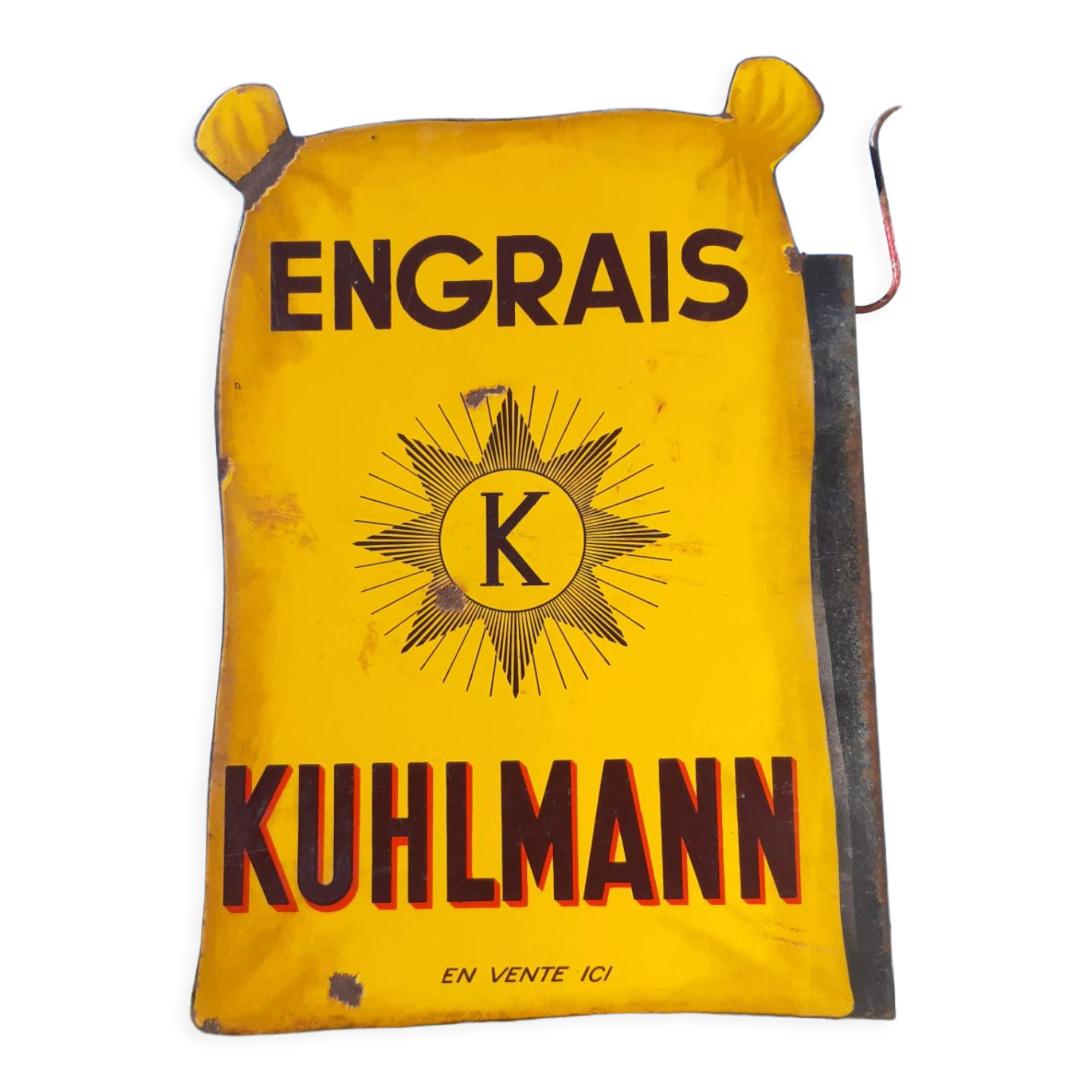 Enamelled plate Kuhlmann