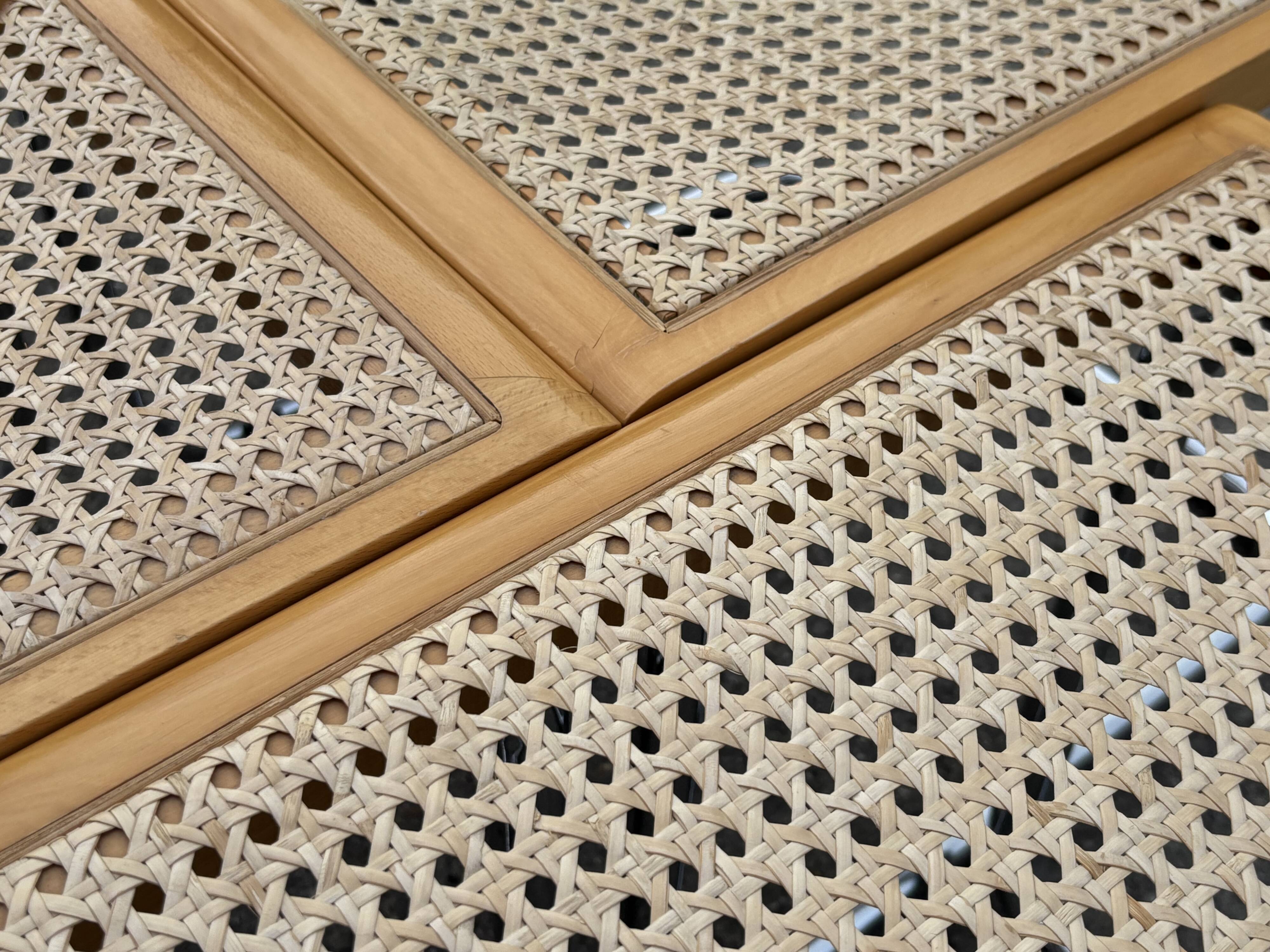 Set of 4 Cesca chairs model B64 with armrests Cesca Marcel breuer design