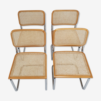 Lot de 4 chaises B32 de Marcel Breuer, années 70