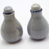 Salt and pepper shaker in blue sandstone
